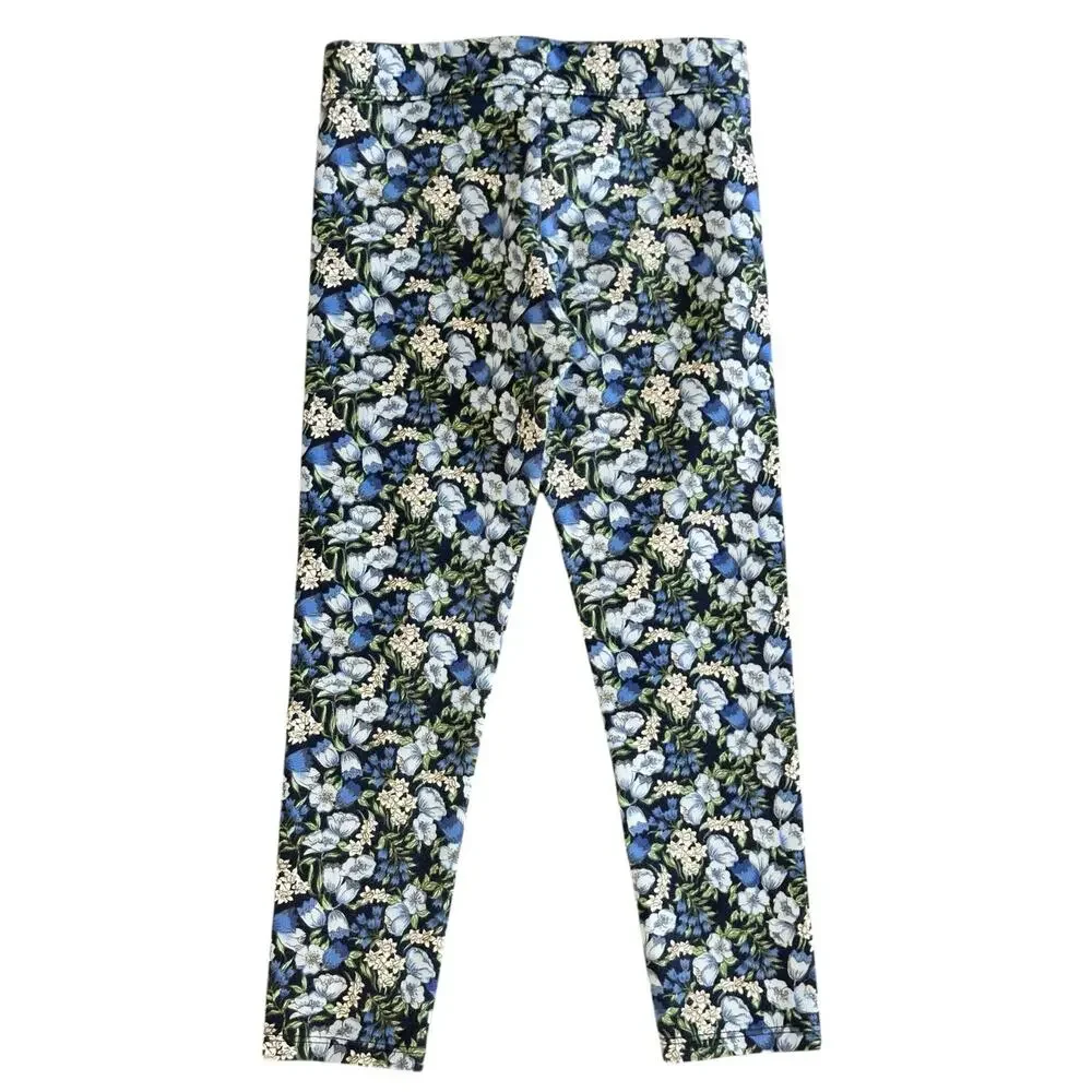 JANIE AND JACK Girls Blue Floral Outfit Size 5